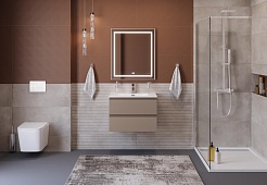 BelBagno Тумба с раковиной Kraft 39-70 подвесная Бежевый матовый с раковиной BB-8099-3-70 – фотография-10
